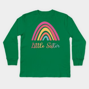 Little Sister (pinks) Kids Long Sleeve T-Shirt